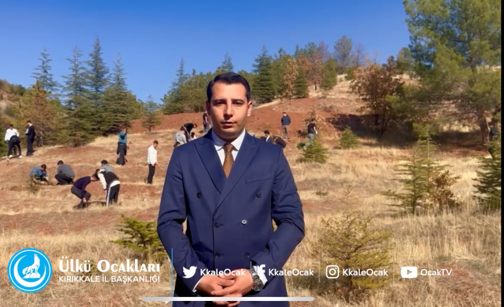 Ülkü Ocakları Kırıkkale İl Başkanlığı’ndan Cumhuriyet’e Anlamlı Kutlama: 102 Fidan Toprakla Buluştu