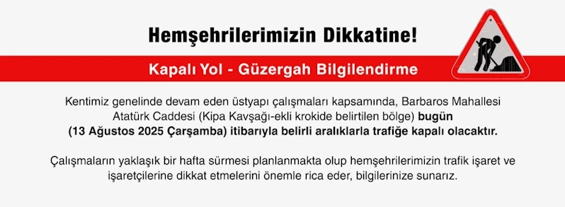 Kapalı Yol Bilgilendirme